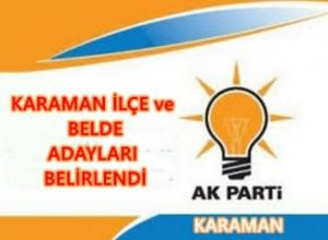 Karaman AK Parti �l�e Adaylar� Belli Oldu